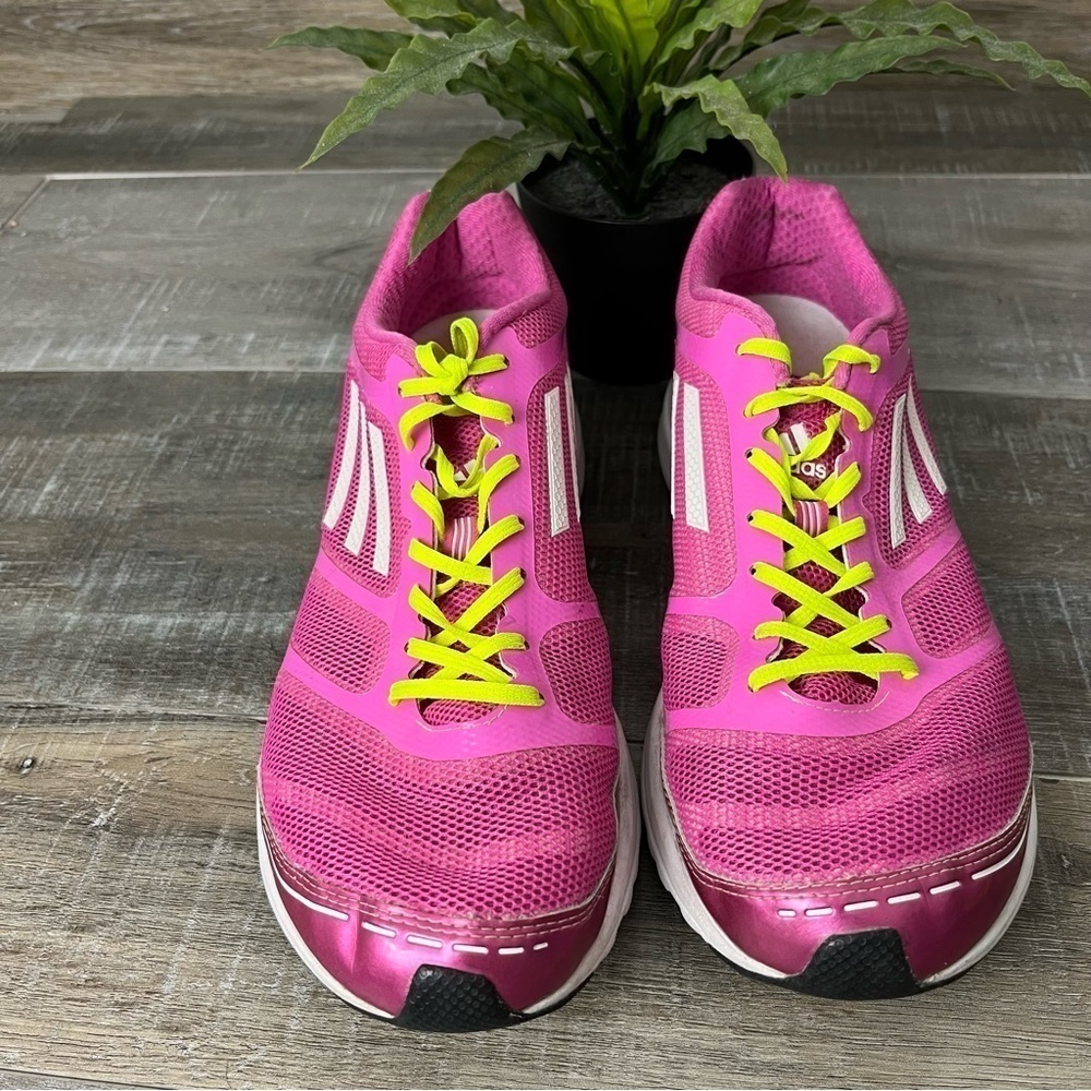 ADIDAS Adizero Pink White Feather Sprint Frame Size 8.5 - Picture 3 of 16